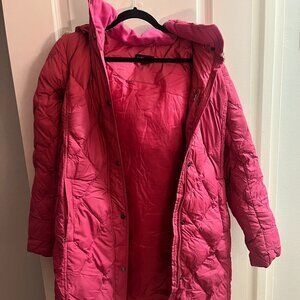 Lands' End Pink Puffer Jacket